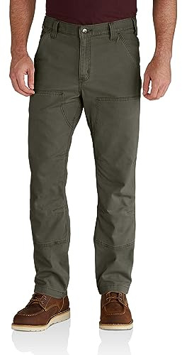 Carhartt Men's Relaxed Straight Rigby Double-Front Dungaree, Moss, W32 x L32