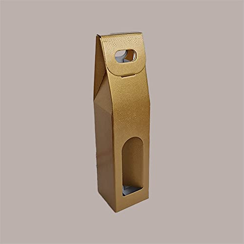 LUCGEL Srl Lot de 10 boîtes à crayons pour porte 1 bouteille en papier Skin or fenêtre 90 x 90 H 385 mm
