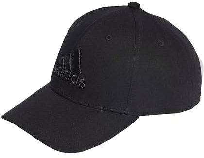 adidas Unisex - Adulto Big Tonal Logo Baseball Cap, Black, XXS