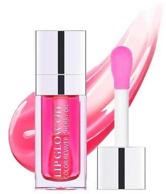 Hydrating Lip Glow Oil Hydrating & Long Lasting Plumping Lip Gloss Non-Sticky Tinted Lip Balm Lip Care Transparent Toot Lip Oil Prevents Lip Lines and Dry Cracked Lips