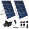 Innovative Solar Teichpumpe Springbrunnen Wasserspiel Teichpumpen-Set für den Gartenteich - Solarpanel im Stabilen Alu-Rahmen (Oasis-6000)