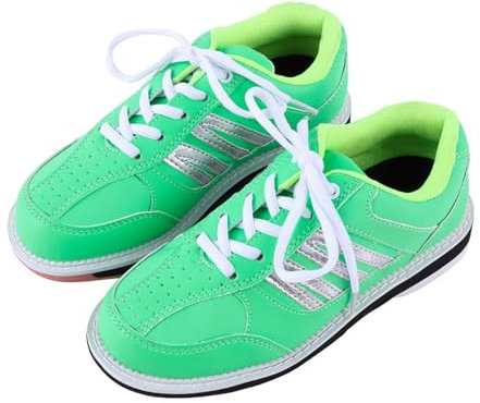 Blissbuilt Bowlingskor dam, bowlingskor dam, lätta andningsbara bowlingskor, Lace Up lätta gräsmatta bowling skor, fritid bowling träningsskor, för inomhus- och utomhusbruk
