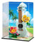Acryl-Vitrine, kompatibel mit Lego 31156 Tropical Wind Ukulele Schaukasten-Set, staubdicht, UV-beständig, transparente Vitrine (nur Vitrine, Kit nicht im Lieferumfang enthalten) (Hintergrund)