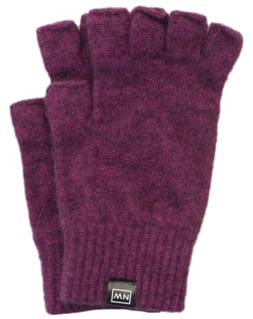 Noble Wilde, Possum Damen/Herren Handschuhe ohne Finger, 40% Possum, 53% Wolle, 7% Seide | Twilight, Gr. M