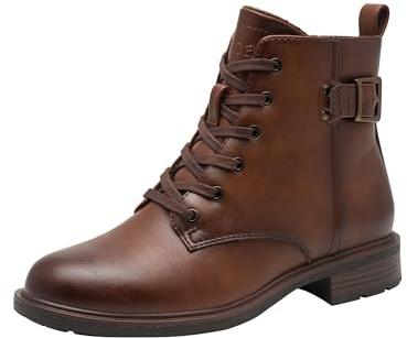 Jana bottines femme avec boucle vegan, Cognac, 38 EU