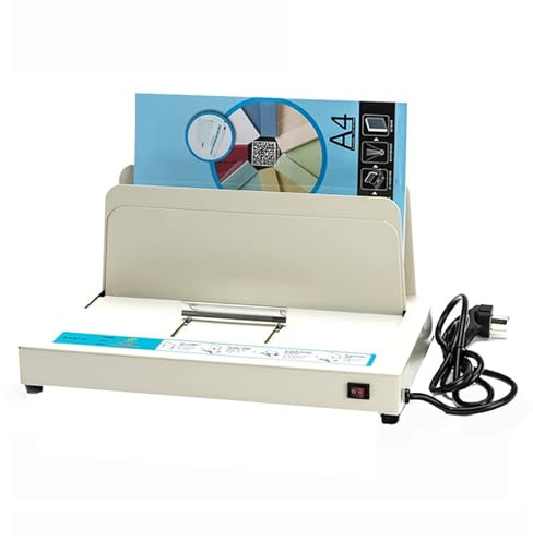 Thermal Binding Machine, A3(Short Edge)/A4/A5/B5Document Heat Binder, 500 Sheets Capacity Book Binding Machine, 1-50MM Binding Thickness, for Contract Document Invoice Folder