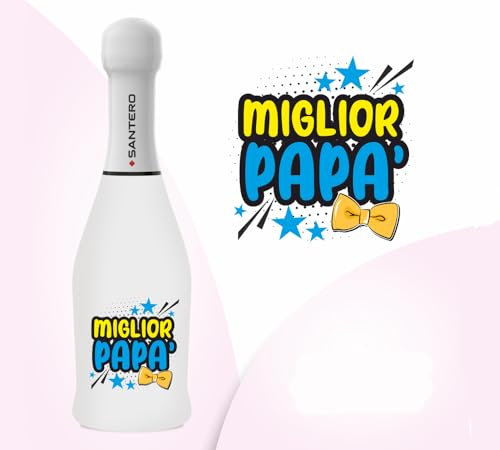 Zelda Bomboniere Sekt Geschenk Santero 200 ml beste Papa Dekoration