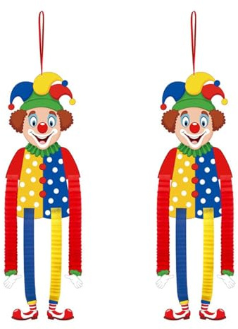 NYGGTYK Piezas De Coles De Payaso, Coles De Las Puertas De La Ventana del Hogar, Colgares De Color Interesantes, Decoración De Fondo De La Fiesta De Payasos, La Decoración De La Fiesta De Carnaval