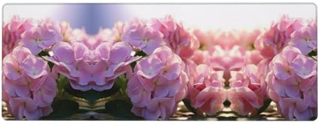 WXWJSHMGC Hydrangea Flower Print Desktop Large Rubber Mouse Pad Waterproof Keyboard Pad Smooth Surface of Computer and Desktop