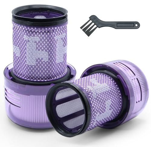 Filtro compatibile con Dyson V12 Slim/Detect – Set 2 Pezzi HEPA Lavabili e Riutilizzabili ad Alta Efficienza
