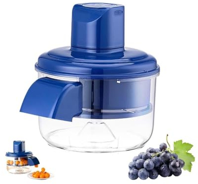 Peladora De Uvas Totalmente Automática, pelador de ajos electrico, PP & Metal 24x24x18cm, pequeña herramienta comercial para quitar la piel de la fruta para, Para Varias Frutas