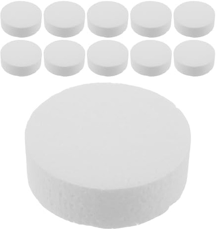 Anneome 36 Discos de Espuma Cilíndrica de Poliestireno 7,5 Cm para Manualidades Diy, Modelado y Escultura Creativa, Suministros para Decoración de Pasteles y Proyectos de Bricolaje