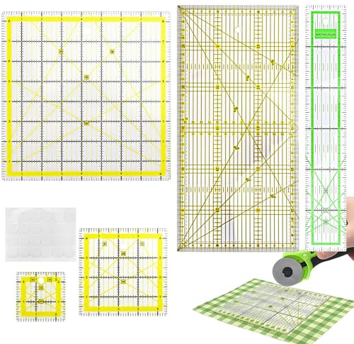 6 reglas de sastre de patchwork, reglas de costura, reglas para colchas