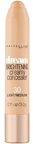 Maybelline Dream Brightening Creamy Concealer, Light/Medium, 0.11 oz.