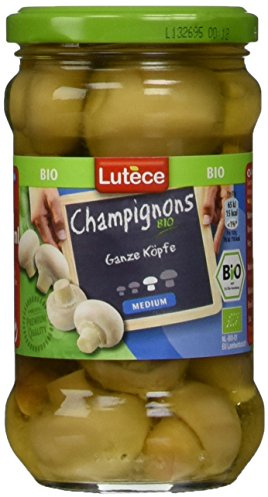 Lutece Champignons ganze Köpfe, 12er Pack (12 x 170 g)