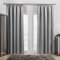 Dreamscene Pencil Pleat Blackout Curtains Set of 2 Thermal Tape Top Heading Panels, Silver Grey - Width 46 x Drop 54