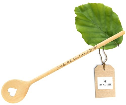 HOFMEISTER® Kochlöffel mit Gravur Name Herz - als personalisiertes Geschenk zum Geburtstag, Valentinstag, Muttertag, zur Hochzeit oder für Hobbyköche