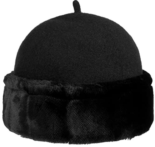 McBURN Jamilia Wollmütze Damenmütze Wintermütze Damen - Made in Italy Winter Herbst-Winter - One Size schwarz