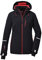 killtec Damen Skijacke/Funktionsjacke mit abzippbarer Kapuze und Schneefang KSW 81 WMN SKI JCKT, schwarz blau, 46, 39746-000