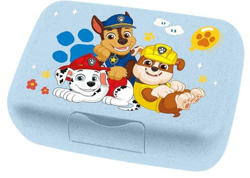 Koziol CANDY L GROW PAW PATROL Lunchbox | mit Trennschale, Clipverschluss | für Kinder | biozirkulärer Kunststoff, bruchfest, spülmaschinengeeignet | Schule, Kindergarten, Kita (organic sky blue)