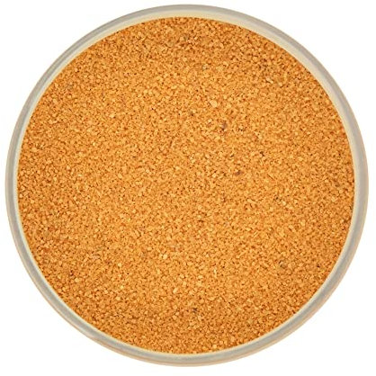 Orange färgad sand för dekorationer 370 g, färgad sand för glasvaser, sandrit, tunn 0,2-0,6 mm, perfekt för dina dekorationsidéer