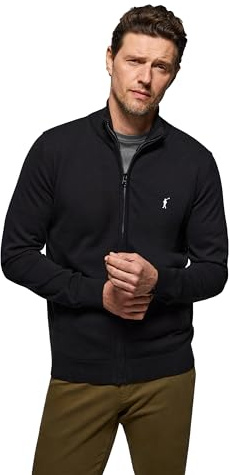 Polo Club Cardigan en Coton Zippé et Broderie pour Hommes - 100% Cotton - Pull for Men