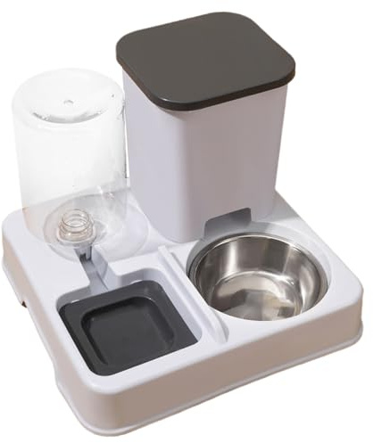 Distributore Automatico Cibo - Distributore Automatico Cibo E Acqua 2 In 1 Per Animali Domestici - Distributores D'acqua Da 1,5 L Facile Da Pulire Per Cani Grandi E Piccoli, Gatti E Cuccioli