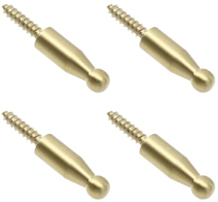 Alipis Lot De 4 Crochets Muraux En Laiton Massif, Porte-manteau Mural Résistant à La Corrosion, Cuisine, Salle De Bain Et Vestiaire, Accroche-portes Pratique Et Décorative