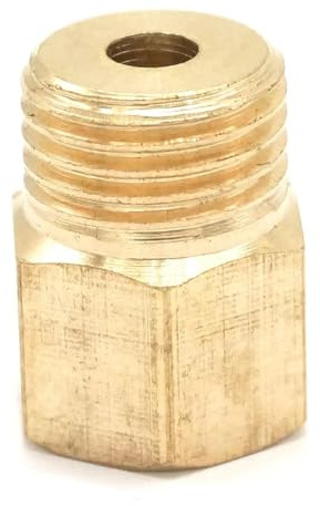 NHKSFBLQ Raccord réducteur en Laiton à tête hexagonale M10 x 1 mm Femelle vers Filetage mâle BSP 1/4 (2 pièces)