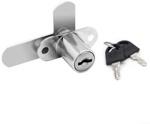 1619mm Zinc Alloy Double Door Lock for Filing Cabinets and Furniture with Robust Locking Rod Offering Enhanced Security for Storage (16mm Silver)