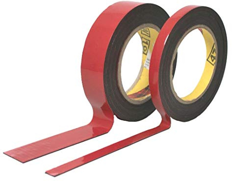 3M Acrylic Plus Klebeband PT 1100, doppelseitiges Profi-Klebeband schwarz (12mm)