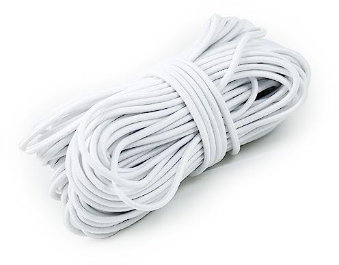 Shelver Premium Elastic Cord, 3mm White, 20m