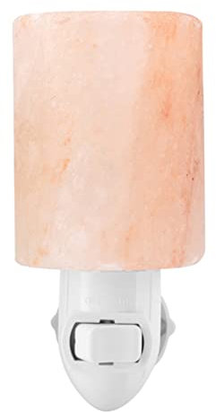 OSALADI Lámpara de Sal de Cilindro de La Lámpara de La Sal de La Luz de La Sal de La Sal Enchufe