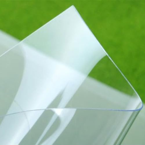 FENGSHOUU 1MM Planchas de Policarbonato,Protección UV Paneles de Techo Transparente,Placa Duradera PC,Planchas Revestimiento de Repuesto para Invernadero,con Tornillos (0,6m x 3m)