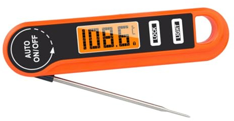 DONFAMDS Termómetro Para Parrilla Digital y Resistente Al Agua Para Carne De Barbacoa Cocina y Termómetro Para Alimentos Herramienta De Prueba De Temperatura