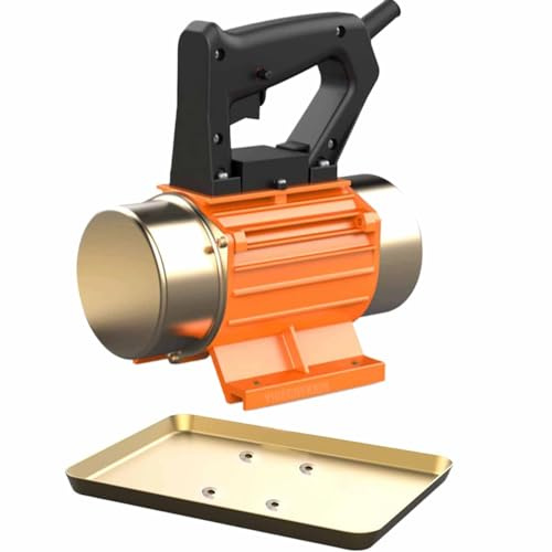 YIGECHENXIN Libra de Regla de mortero eléctrico portátil, con Placa Inferior de una Sola Fase de hormigón de hormigón Uniforme vibración aplicable a la construcción de Carreteras y Puertos
