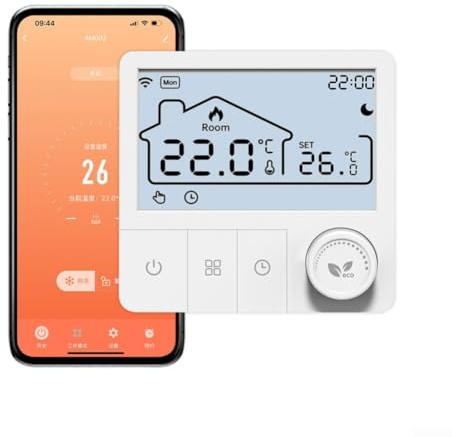 Termostato inteligente WiFi para caldera de gas, inteligente para el termostato de habitación WiFi de Tuya, regulador de temperatura programable, termostatos de pared (con WIFI)