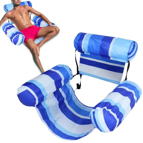 Tumbona Hinchable para Piscina | Sillón Lounge Hinchable | Hamaca de Piscina, para río, Lago, Playa, Vacaciones, Relax días de