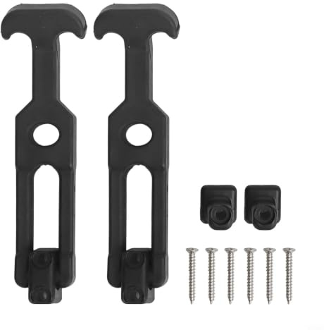 Wusvive Flexibla dragspärrar med T-handtag, 2-pack, 14 cm elastisk hasp med skruvar för verktygslådor, golfvagnar, fordonsmotorer och kylare