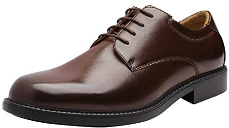 Bruno Marc Men's Classic Formal Dress Shoes Derbys Downing-02 Dark Brown Size 10.5 US/ 9.5 UK