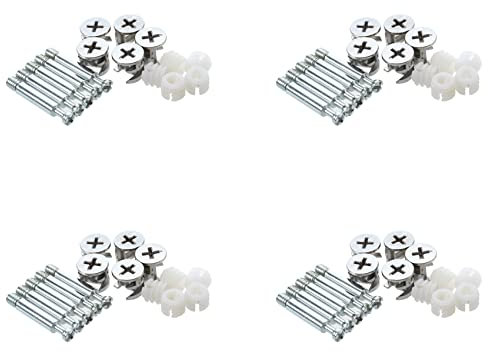 Moebel - Herrajes de conexión con conectores preroscados (20 unidades)