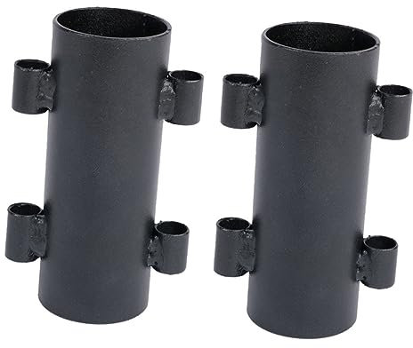 Happyyami Accesorios para Acampar Fijador De Poste De Dosel Suministros De Camping Retráctiles De Hierro 2 Uds Pabellón