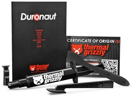 Thermal Grizzly Duronaut – 6 g Wärmeleitpaste – sehr hohe Langzeitstabilität und Wärmeleitfähigkeit – maximale Leistung für CPU/GPU & Konsolen und anspruchsvolle Kühlsysteme im Industriebereich.