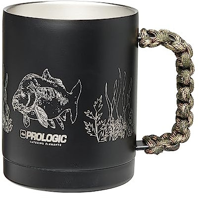 Prologic Blackfire Twin Skin Carp Cup - Angeltasse, Tasse für Karpfenangler, Kaffeetasse, Trinkbecher