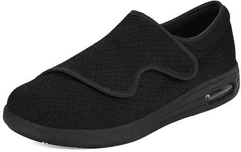 KWUKOTY Diabetiker Schuhe Damen Verstellbare breite Version Extra Weit Senioren Gesundheit Hausschuhe Damen Gr.40