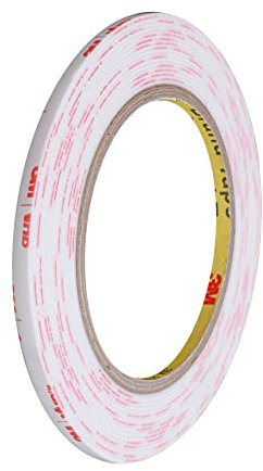 INDIAN STORE 24 doppelseitiges Klebeband for Scotch Klebestreifen Klebepads Extra stark Schwerlast Acrylschaumband Hochleistungsklebeband Montageband Innen-Außenbereich 3M 4950 VHB (5mm x 5 Meter)