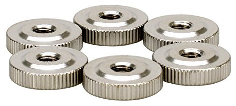M2 M2,5 M3 M4 M5 M6 Knurled Thumb Nuts Thin Type, Adjustment Nuts, Alloy Steel, Nickel, 20 pieces (M2)