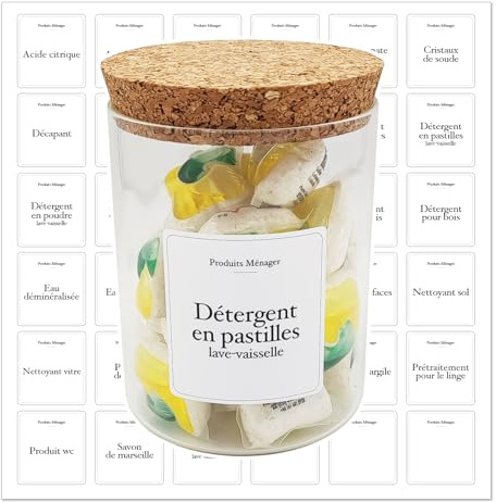 Etikett Produit Ménager en francais