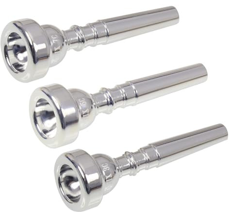 Silber 7C 5C 3C Trompetenmundstücke-geeignet für Anfänger und professionelle Spieler 3Pack-Instrumentalzubehör