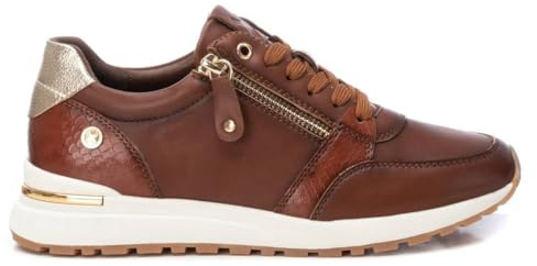 XTI - Zapatilla Mujer Camel - Calzado Cómodo y Versátil - Moda Casual - Modelo 14320202 (Talla 39)